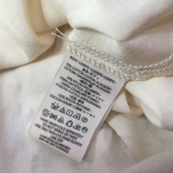 2pc Free People Cream All Over Lace 3/4 Sleeves with Rayon Lingerie Slip - Picture 6 of 10